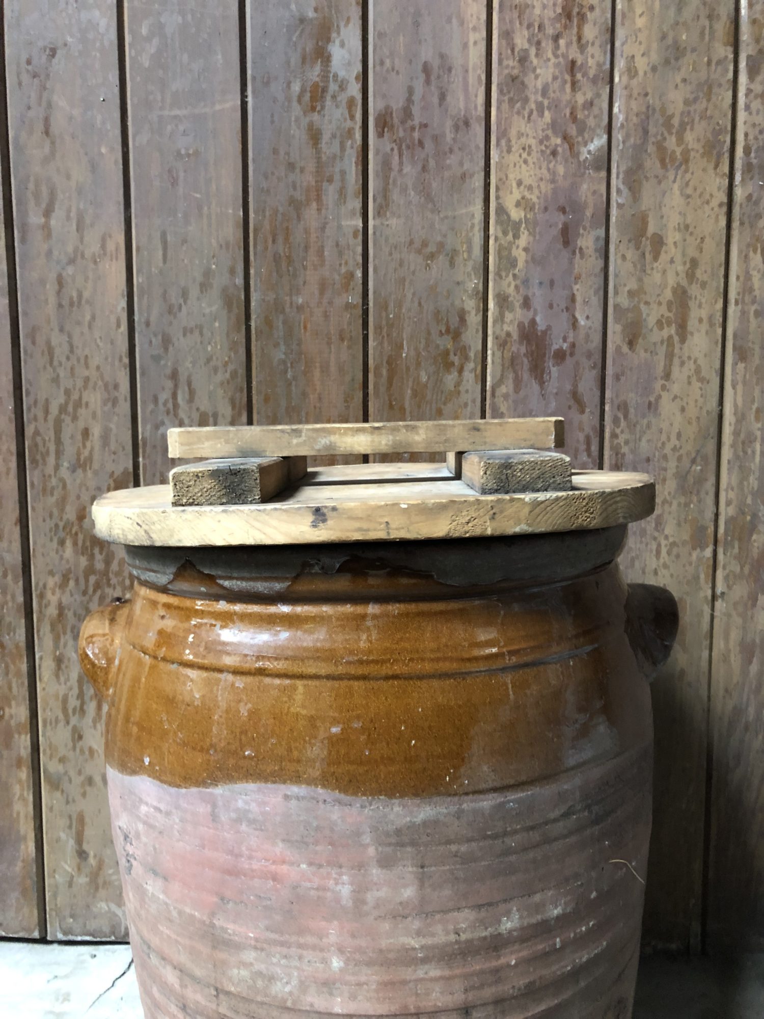 Vintage Stoneware Crock · Finds